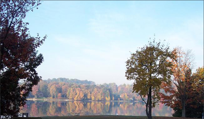 Treasure Lake View - Fall Landscape Scene 