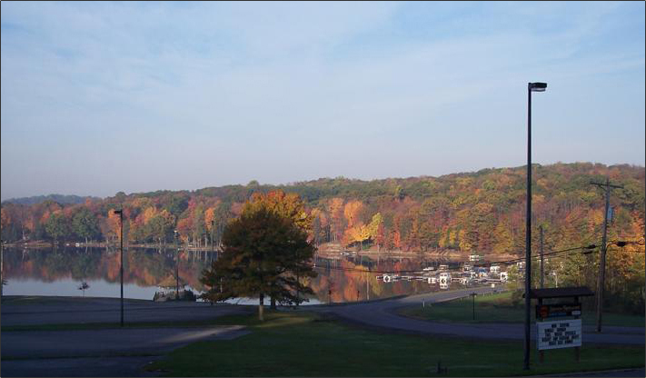 Treasure Lake View - Fall Landscape Scene 