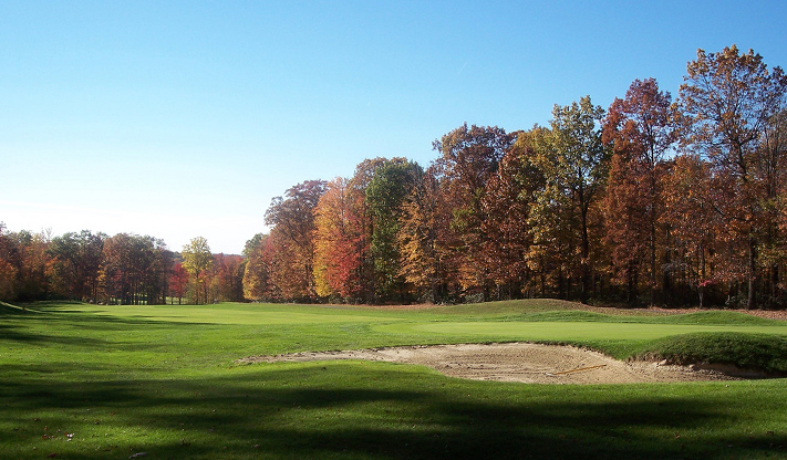 Treasure Lake Silver Course number 3 green and fairway, Treasure Lake, DuBois PA